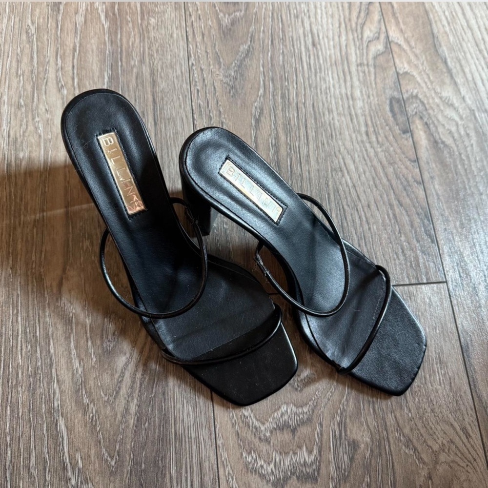 Billini Black Strappy Heels